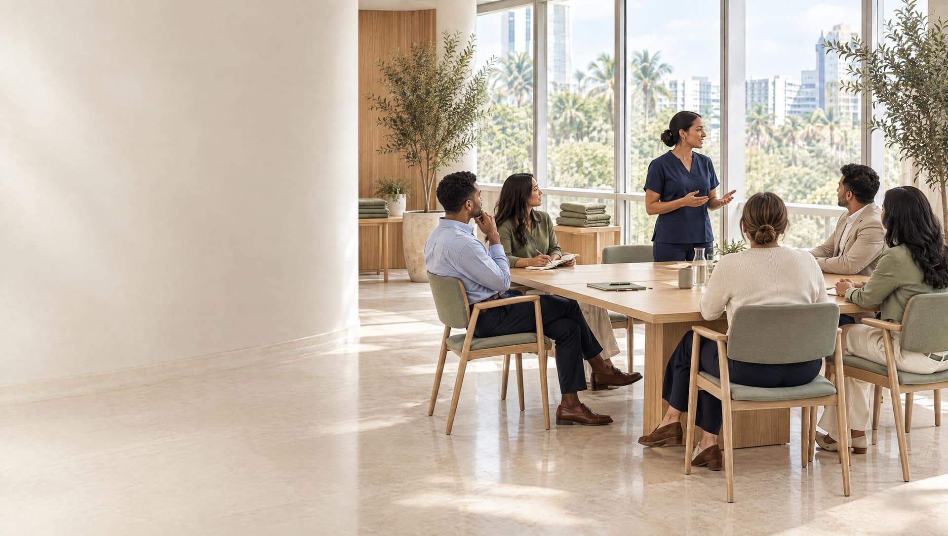 Charla de prevención con colaboradores en un espacio de la empresa